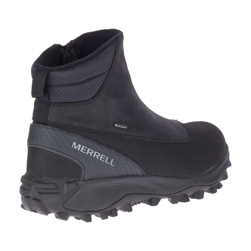 Bottes Merrell Thermo Kiruna Mid Zip Waterproof Noir Homme | U.F.BGHJ